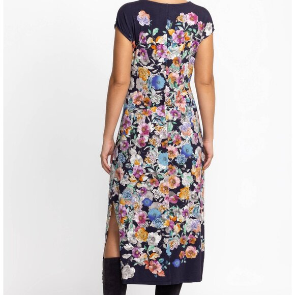 Johnny Was Fall Dance Floral Tie-front Knit Dress Size Medium - Picture 3 of 8